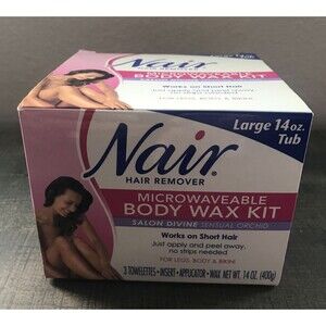 RARE Nair Body Wax Kit 14oz Sealed‎ Salon Divine Sensual Orchid Microwaveable